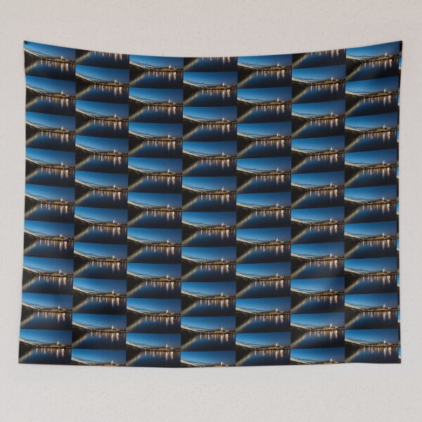Item preview, British Symbols and Landmarks - Silky Reflections Saint Paul's Cathedral and Blackfriars Bridge designed and sold by Georgia Mizuleva.