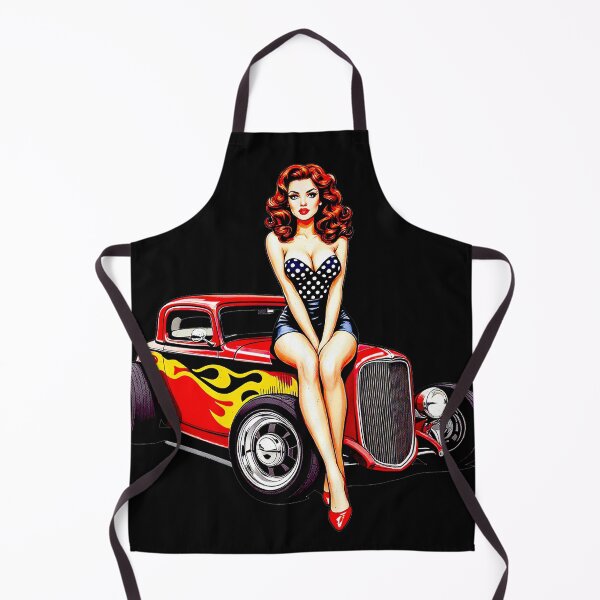 Item preview, HOT ROD PIN-UP – Classic Curves & Burning Rubber designed and sold by SteadyRolling.