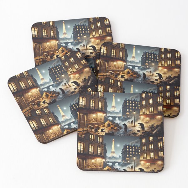 Item preview, Dark Paris Night | Rats and Romance Under the Neon Lights designed and sold by Adam Krzysztof Wiatr.