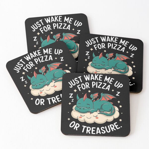 Item preview, Adorable Sleeping Dragon - Fantasy Art for Treasure and Pizza Lovers designed and sold by love3617.
