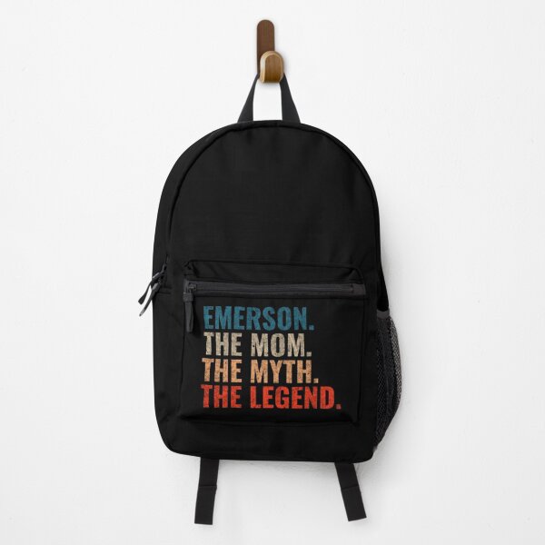 Item preview, Emerson Name Emerson The Mom The Myth The Legend Retro 70s distress designed and sold by Teelogic.