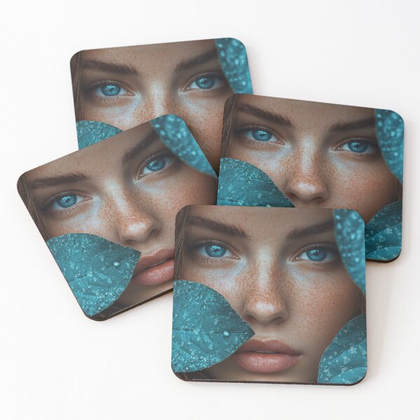 Item preview, Emerging Beauty in Aqua Leaves designed and sold by Twisted Kids.