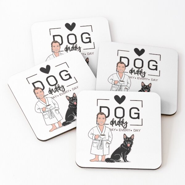 Item preview, Dog Dad All Day Every Day – Cozy Morning with a Belgian Shepherd designed and sold by GoodyPaws.