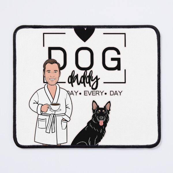 Item preview, Dog Dad All Day Every Day – Cozy Morning with a Belgian Shepherd designed and sold by GoodyPaws.