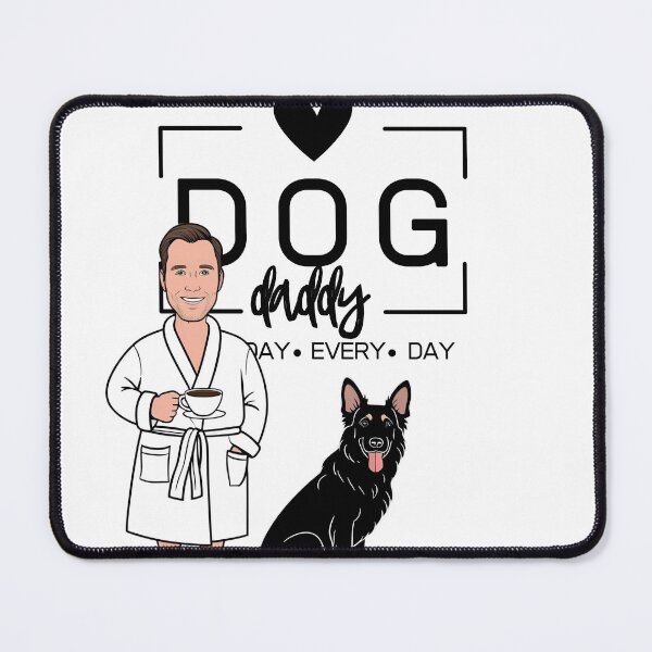 Item preview, Dog Dad All Day Every Day – Cozy Morning with a Belgian Shepherd designed and sold by GoodyPaws.