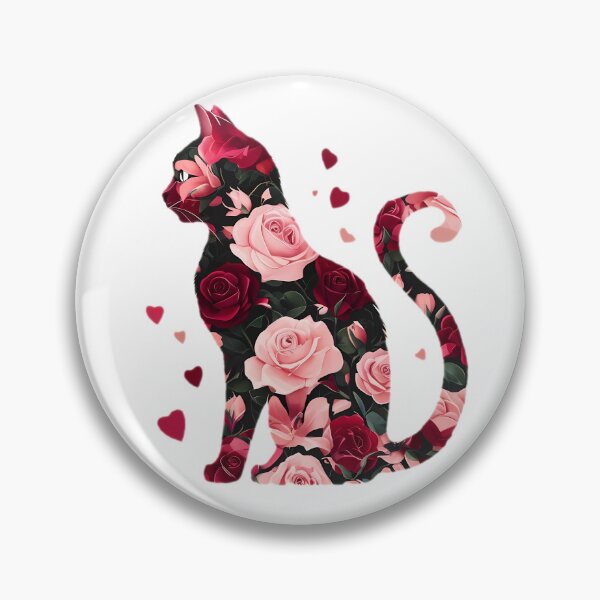 Item preview, Romantic Floral Cat designed and sold by m-y-A-I-A-R-T-.