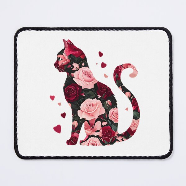 Item preview, Romantic Floral Cat designed and sold by m-y-A-I-A-R-T-.