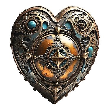 Whimsical Heart Print: Celebration of Love and Creativity