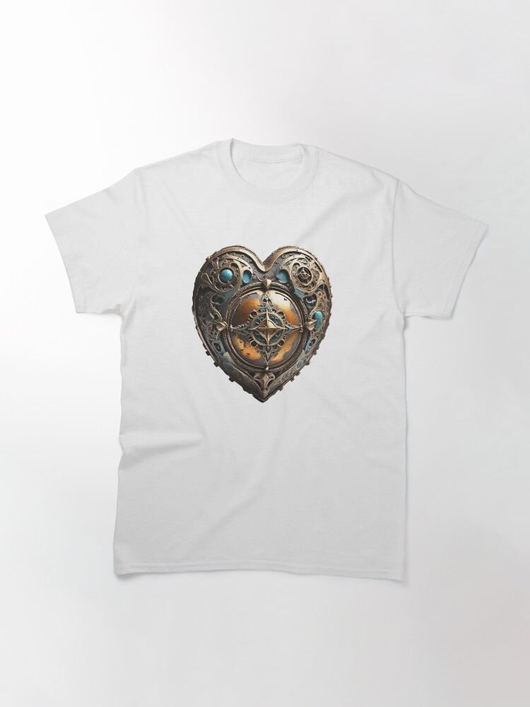 Thumbnail 3 of 7, Classic T-Shirt, Whimsical Heart Print: Celebration of Love and Creativity designed and sold by starchim01.