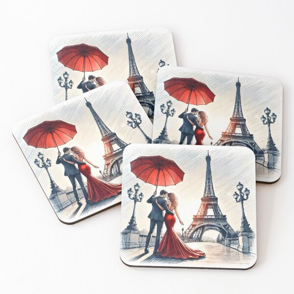Item preview, Romantic Stroll Under Parisian Skies designed and sold by inkNext.