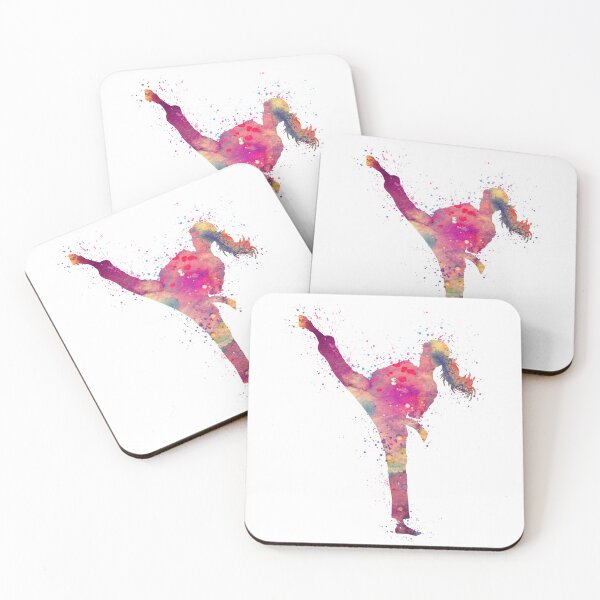 Item preview, Girl Karate Watercolor Martial Art designed and sold by LotusGifts.
