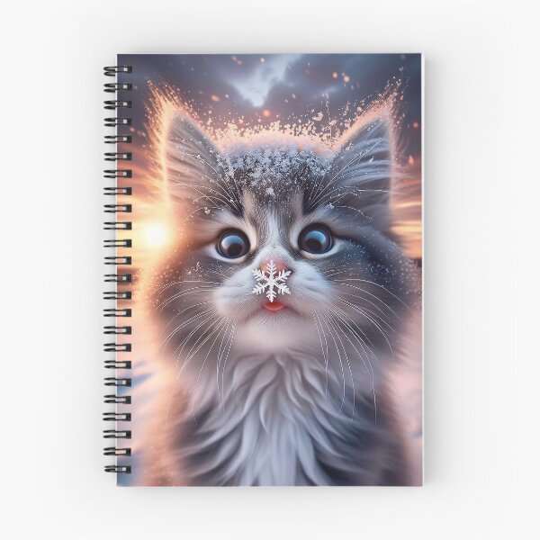 Item preview, Cat with a Snowflake on the Nose designed and sold by m-y-A-I-A-R-T-.