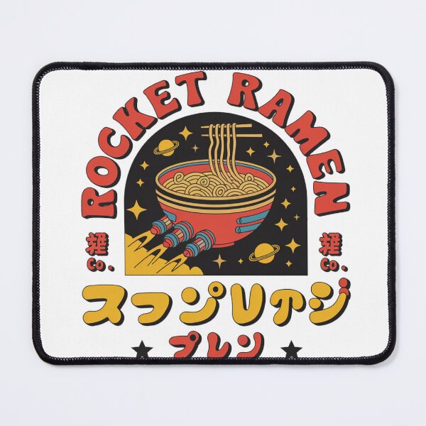 Item preview, Rocket Ramen – Galactic Noodle Co. Retro Japanese Food Design designed and sold by designedbyNil.
