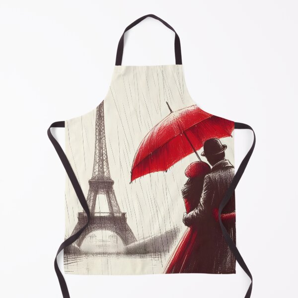 Item preview, Romantic Stroll Under Red Umbrella designed and sold by inkNext.