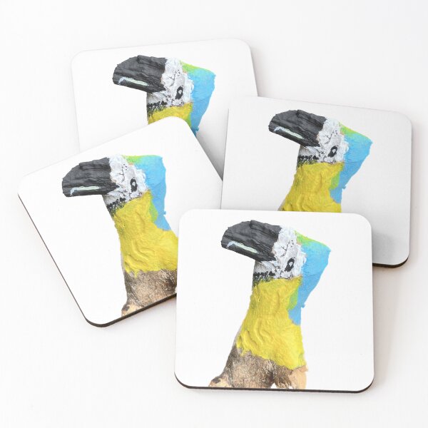 Item preview, Parrot painted on found wood designed and sold by "obart.ch".