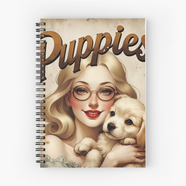 Item preview,  Puppies - Girl hugging a cute puppy poster designed and sold by Vintage Designs +.