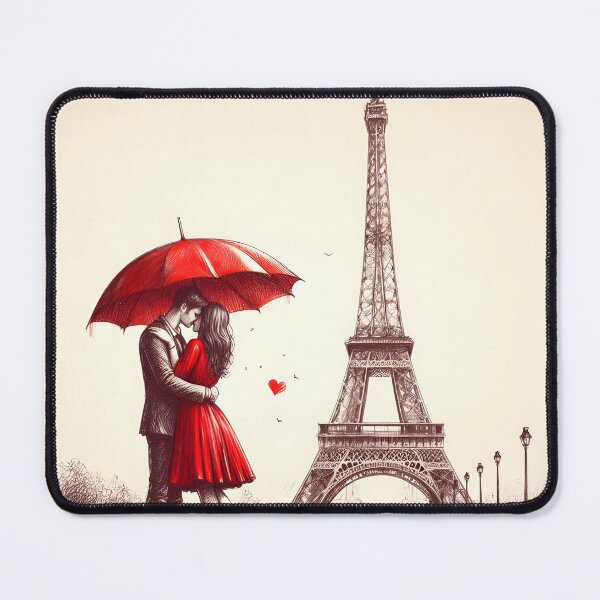 Item preview, Romantic Embrace Under Parisian Skies designed and sold by inkNext.