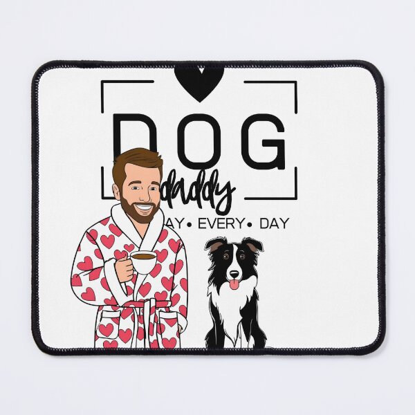 Item preview, Dog Dad All Day Every Day – Cozy Morning with a Border Collie designed and sold by GoodyPaws.