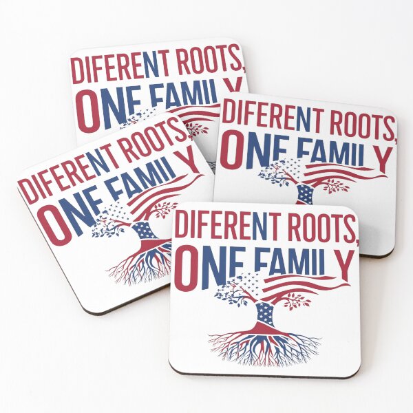 Item preview, Different Roots, One Family, Patriotic Unity Tree Design designed and sold by Arthaven10 ⭐⭐⭐⭐⭐.
