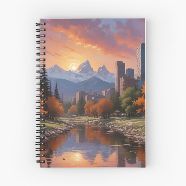 Item preview, Denver, Colorado: Sunset Skyline & Rocky Mountain Reflections designed and sold by LSVart.