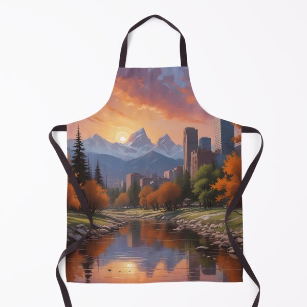 Item preview, Denver, Colorado: Sunset Skyline & Rocky Mountain Reflections designed and sold by LSVart.