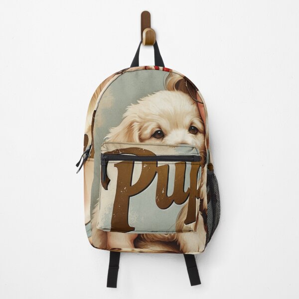 Item preview, Puppies - Girl hugging a cute puppy poster designed and sold by Vintage Designs +.