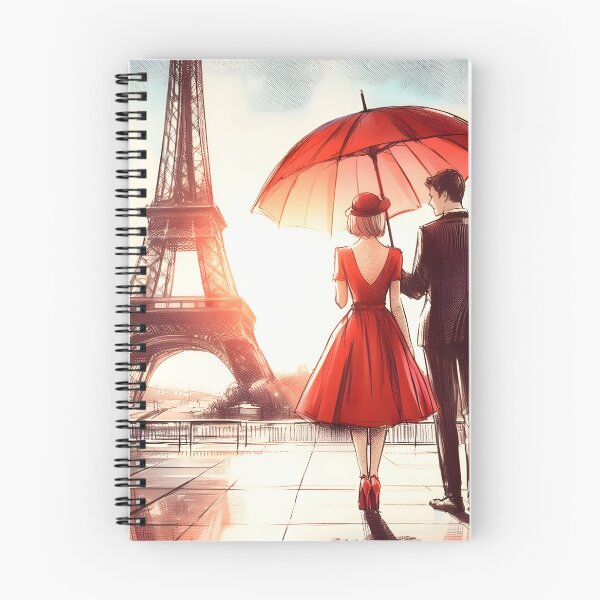 Item preview, Romantic Embrace Under Parisian Skies designed and sold by inkNext.