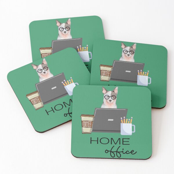 Item preview, Home Office Vibes: Australian Cattle Dog at Work designed and sold by GoodyPaws.