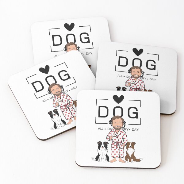 Item preview,  Dog Dad All Day Every Day – Cozy Morning with a Border Collie designed and sold by GoodyPaws.