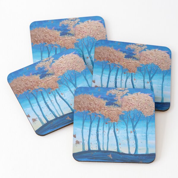 Item preview, Gold stylized trees designed and sold by FerretSteph.