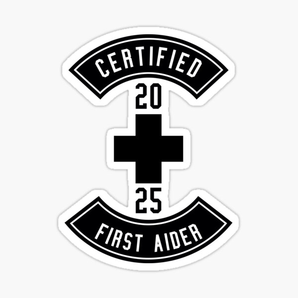 Certified First Aider Sticker