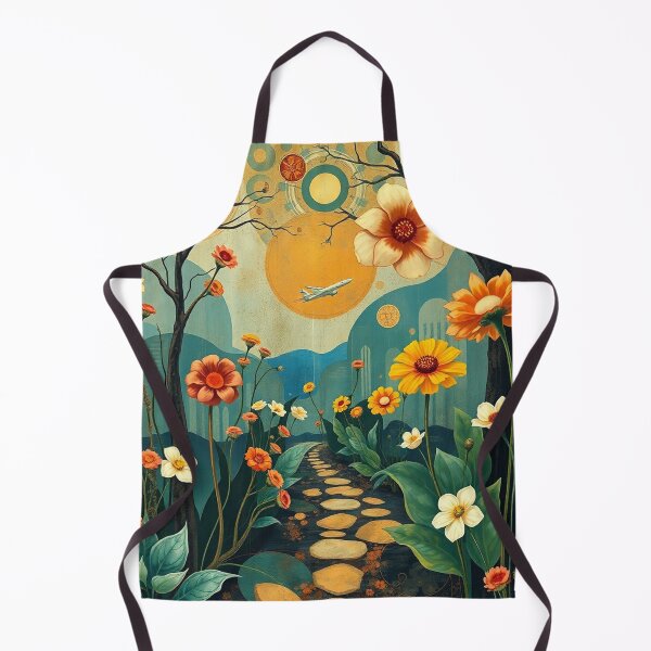 Item preview, A Beautiful Flower Garden painting inspired by Gustav Klimt designed and sold by Vintage Designs +.