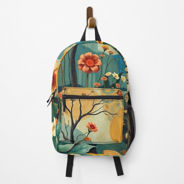 Item preview, A Beautiful Flower Garden painting inspired by Gustav Klimt designed and sold by Vintage Designs +.