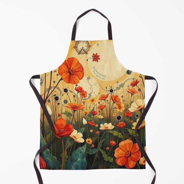 Item preview,  A Beautiful Flower Garden painting inspired by Gustav Klimt designed and sold by Vintage Designs +.