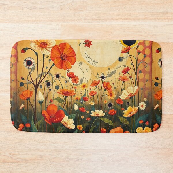 Item preview,  A Beautiful Flower Garden painting inspired by Gustav Klimt designed and sold by Vintage Designs +.