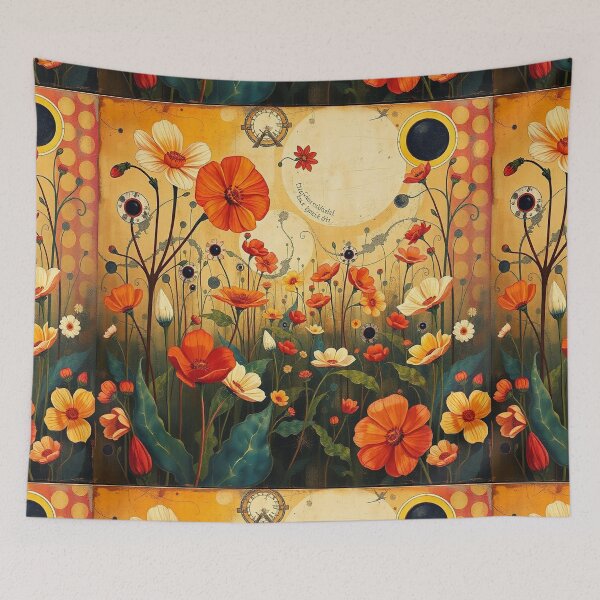 Item preview,  A Beautiful Flower Garden painting inspired by Gustav Klimt designed and sold by Vintage Designs +.