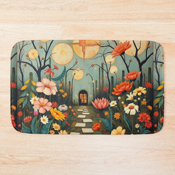 Item preview,  A Beautiful Flower Garden painting inspired by Gustav Klimt designed and sold by Vintage Designs +.