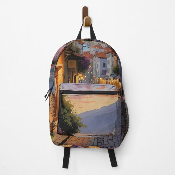 Item preview, Funchal, Madeira: Sunset on Charming Cobblestone Streets designed and sold by LSVart.