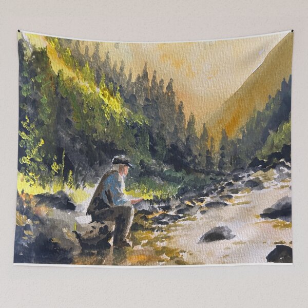 Item preview, Old Man Wishing designed and sold by TheArtCave.