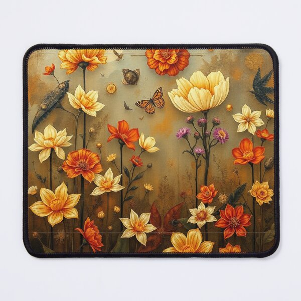 Item preview, A Beautiful Flower Garden painting inspired by Gustav Klimt designed and sold by Vintage Designs +.