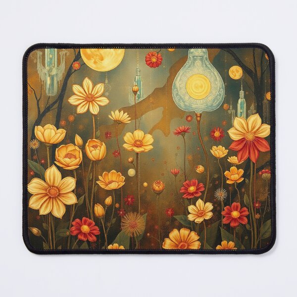 Item preview,  A Beautiful Flower Garden painting inspired by Gustav Klimt designed and sold by Vintage Designs +.