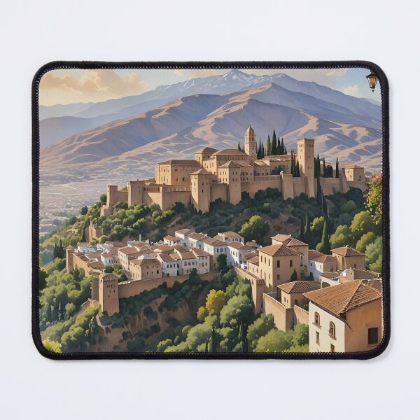 Item preview, Granada, Spain: Majestic Alhambra with Sierra Nevada Vista designed and sold by LSVart.