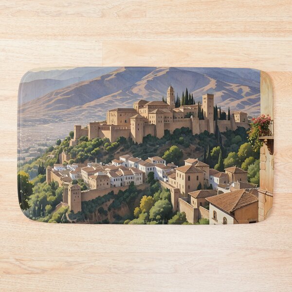 Item preview, Granada, Spain: Majestic Alhambra with Sierra Nevada Vista designed and sold by LSVart.