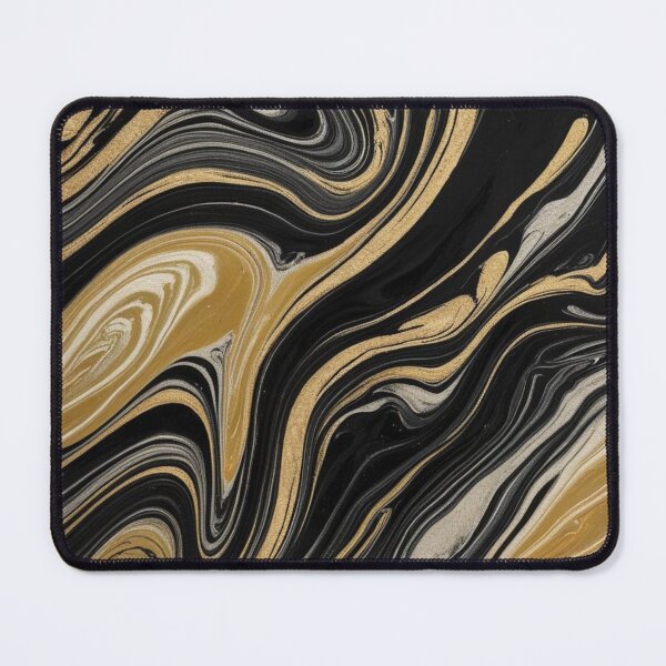 Item preview, A black and gold marbling design  designed and sold by Summer Sunshine.