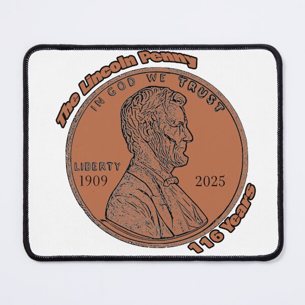 Item preview, The Lincoln Penny memorial Design 1909 to 2025 designed and sold by ArtByMarkDesign.