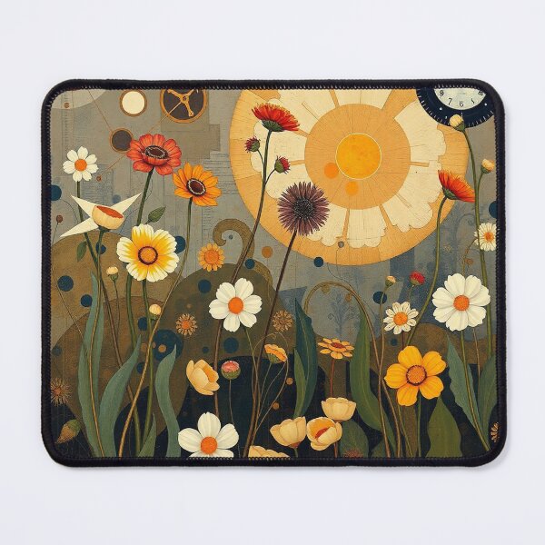 Item preview, A Beautiful Flower Garden painting inspired by Gustav Klimt designed and sold by Vintage Designs +.
