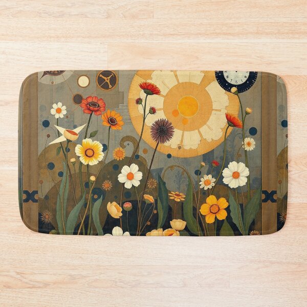 Item preview,  A Beautiful Flower Garden painting inspired by Gustav Klimt designed and sold by Vintage Designs +.
