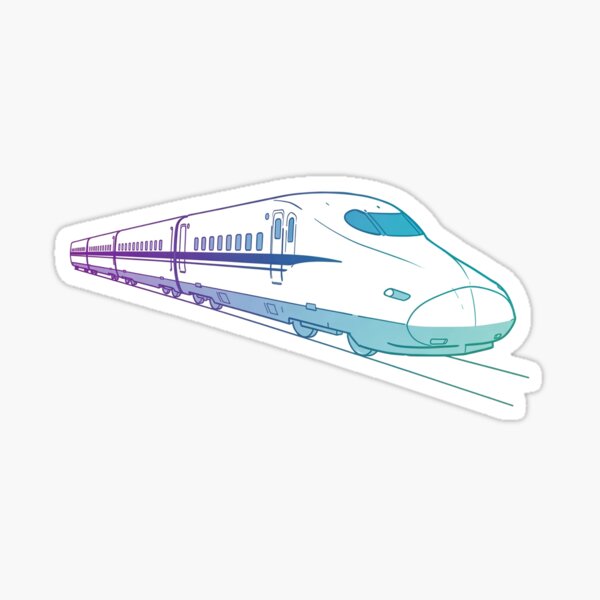Vista previa del artículo con la obra «Tren bala», diseñado y vendido por sachi-ml.