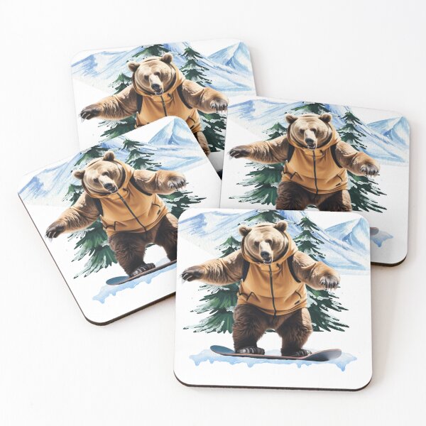 Item preview, Bear on Board! Snowboarding Grizzly designed and sold by Valentin Zdravkov.