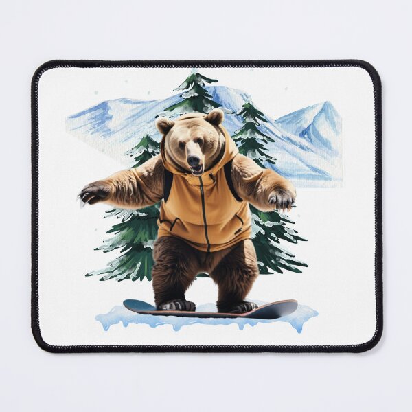 Item preview, Bear on Board! Snowboarding Grizzly designed and sold by Valentin Zdravkov.